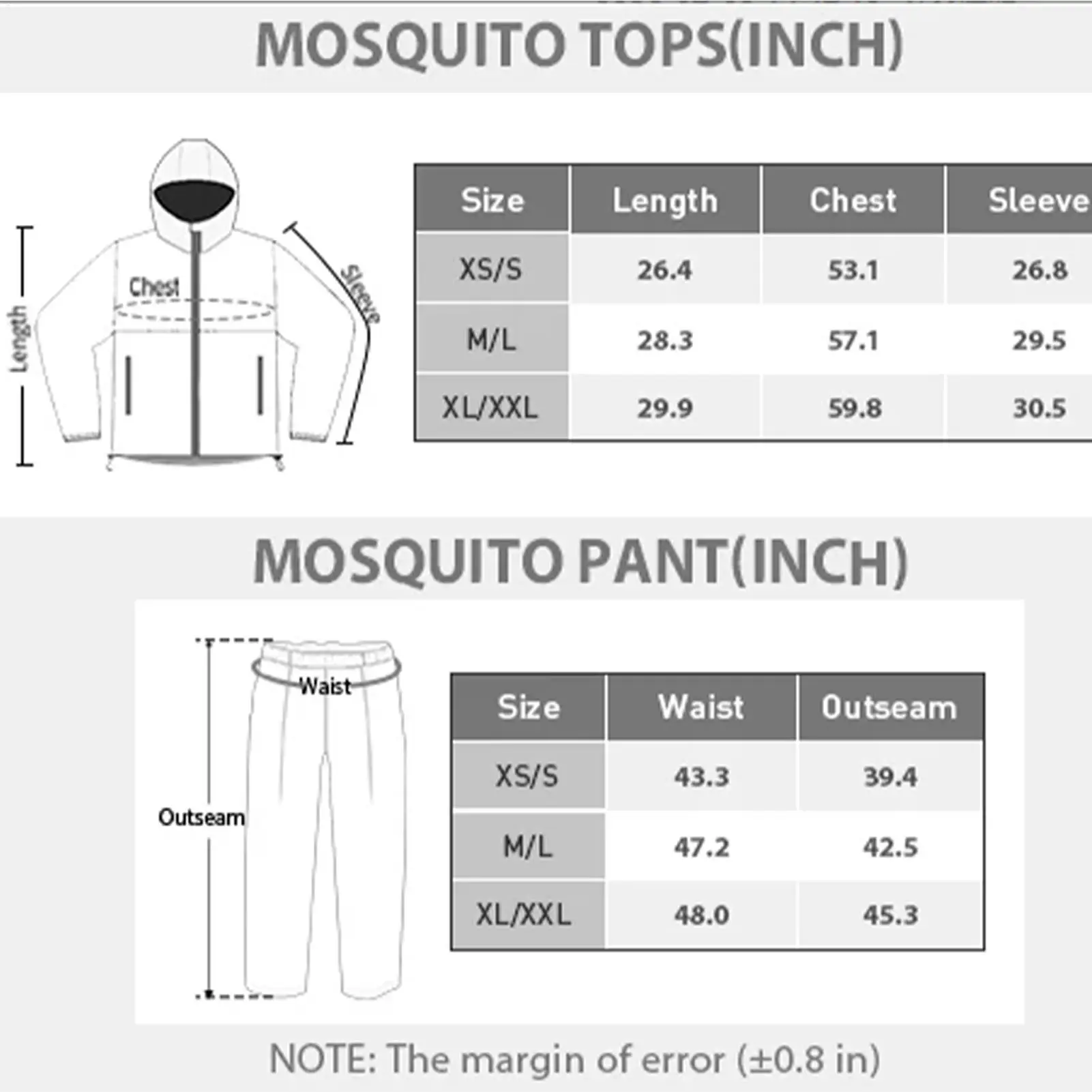 Outdoor Fly Protection Suit Lightweight Breathable Pants Jacket Full Body Fly Protection Clothing For Fishing Hiking Trekking