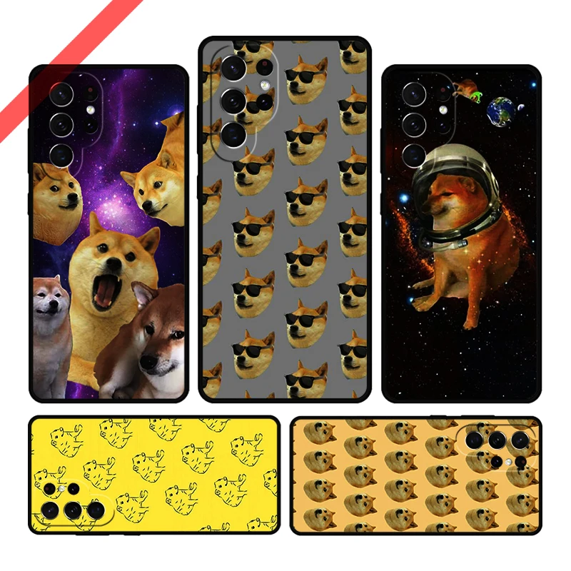 Doge Dog Cheems meme Phone Case For Samsung Galaxy S20 FE S21 S10 S23 Plus S24 S22 Ultra Coque Note20 Note10 S9 S8 Cover Capa