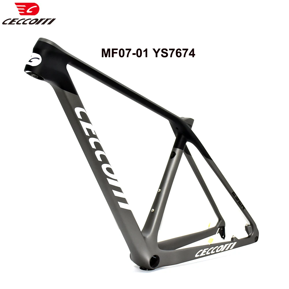 CECCOTTI Newest XC Hardtial 29er MTB Model 148mm Boost Mountail Bicycle Frame With BB92 Carbon Framework 29