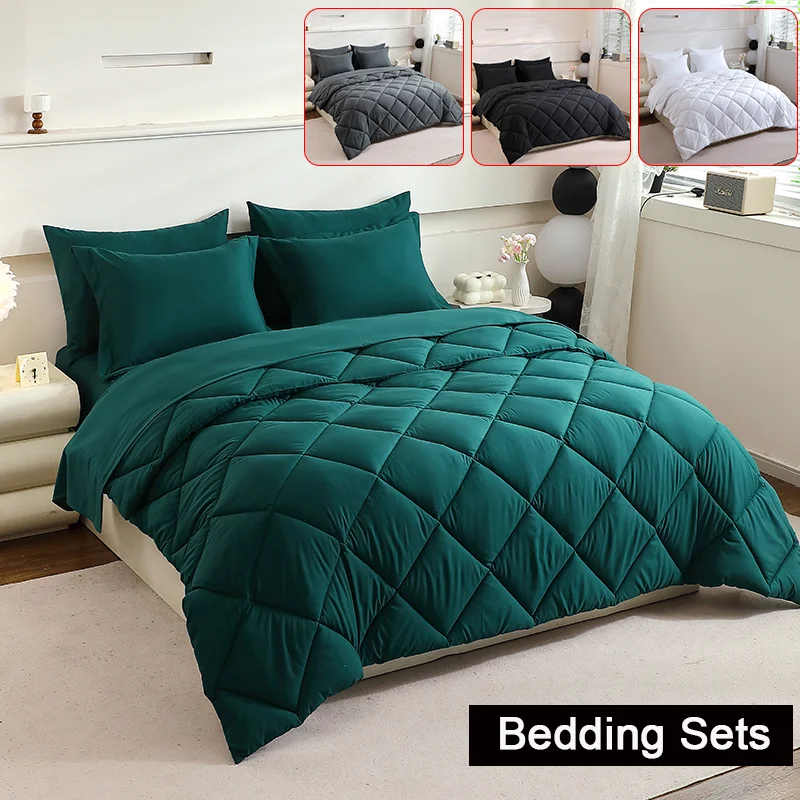 

Queen Size Comforter Sets - Home Bedding Set with Blanket And Bed Sheets for Extra Comfort And Warmth - Bedroom Decor