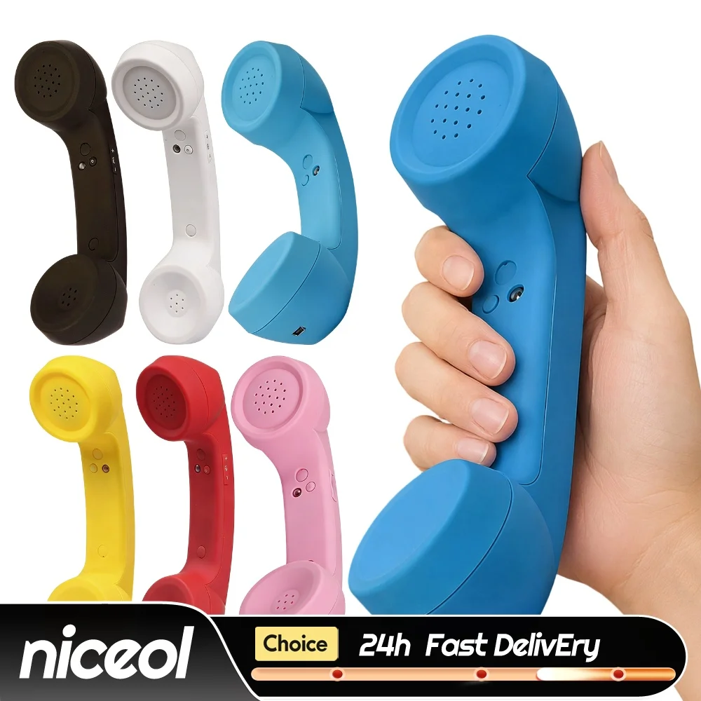 BT Cell Phone Receiver Wireless Telephone Receiver with Comfortable Call Vintage Cordless Telephone Handset for Mobile Phones