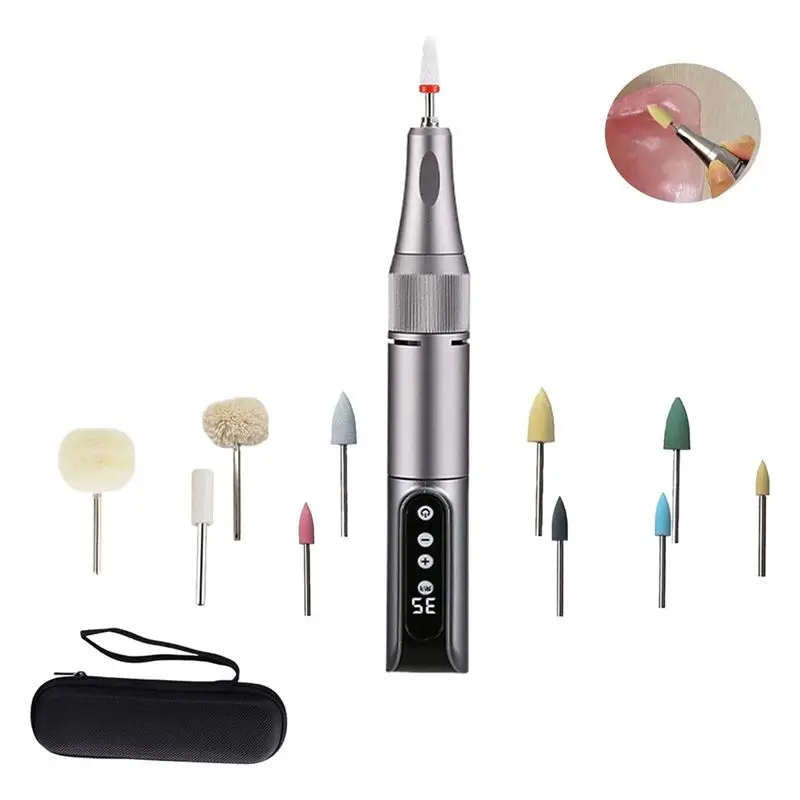 

ABKU-High-Efficiency USB Polishing Kit, Cordless 35000 RPM For Fine Edge Repair, Rechargeable Cleaning Tools