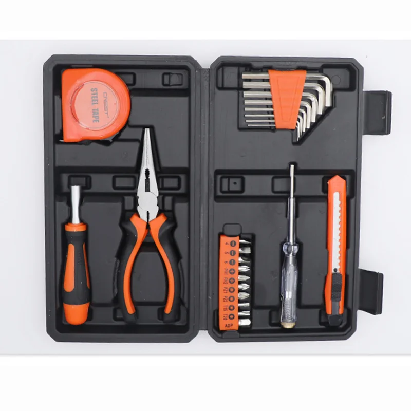 

Многофункциональный набор ручных инструментов «сделай сам», набор для домашнего ремонта — 8 шт. шестигранный ключ, 10 шт., биты, художественный нож, 6-дюймовые плоскогубцы, портативная коробка