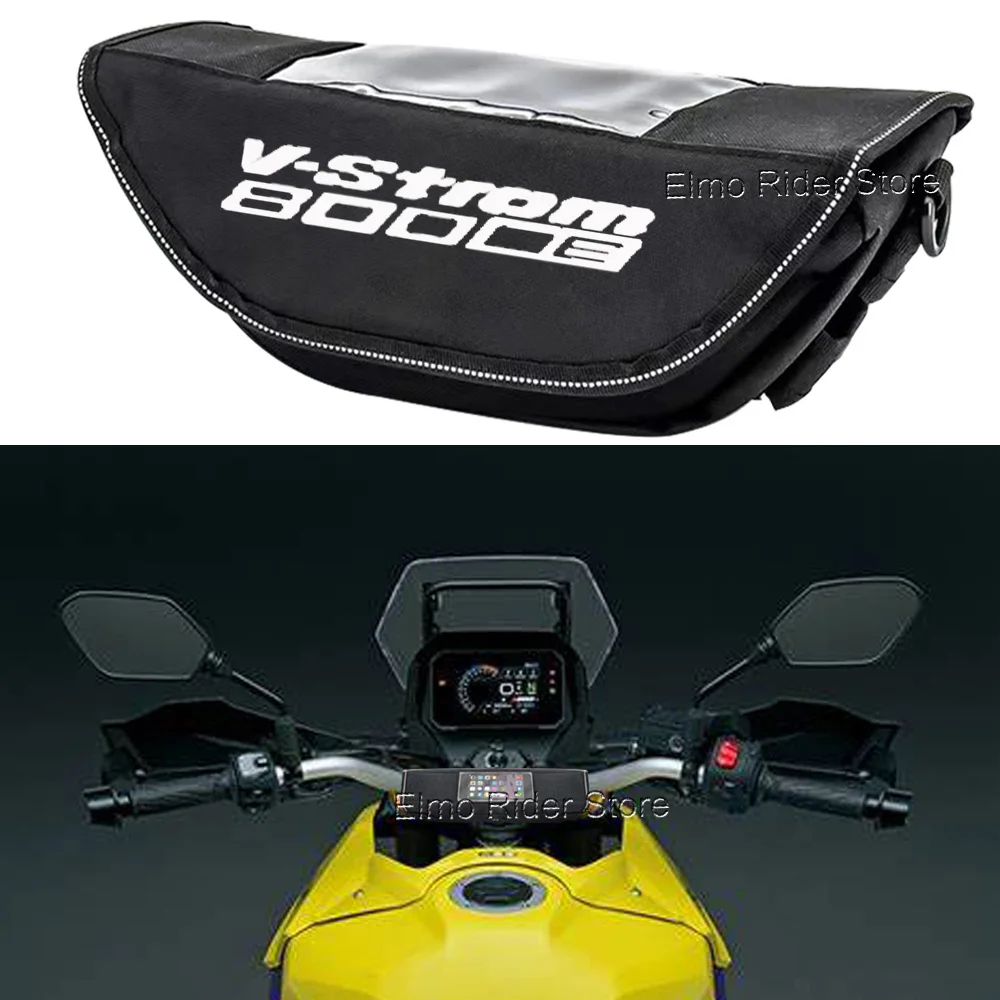 Borsa portaoggetti per manubrio impermeabile e antipolvere per moto borsa di navigazione antiurto per Suzuki V-Strom 800DE V-Strom 800DE 2023