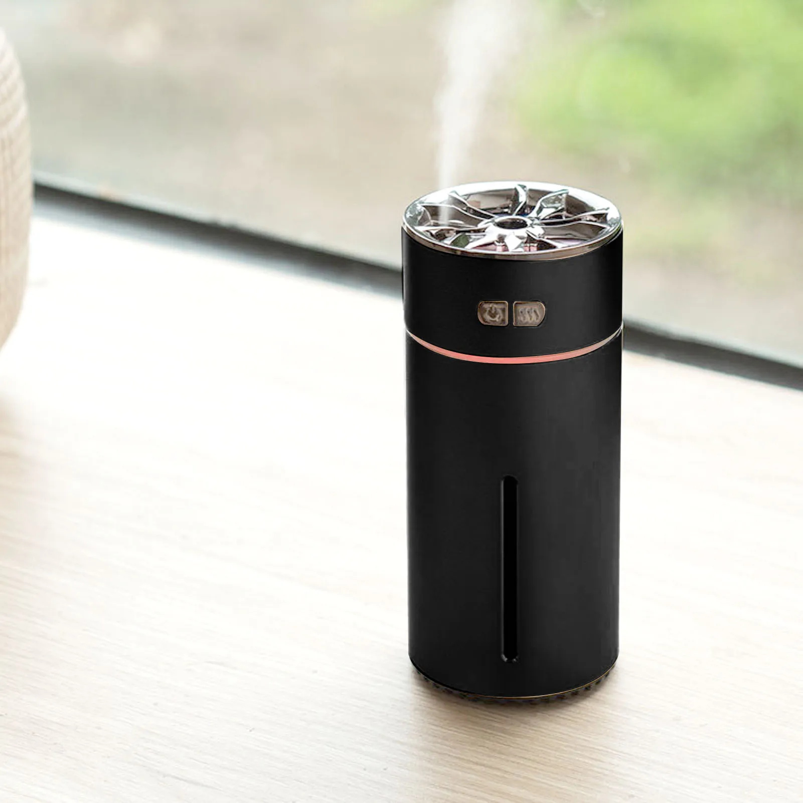 

Аппарат для ароматерапии с двойным распылением, портативный умный автомобильный освежитель воздуха, диффузор, увлажнитель с емкостью 300 мл, резервуар для воды, черный