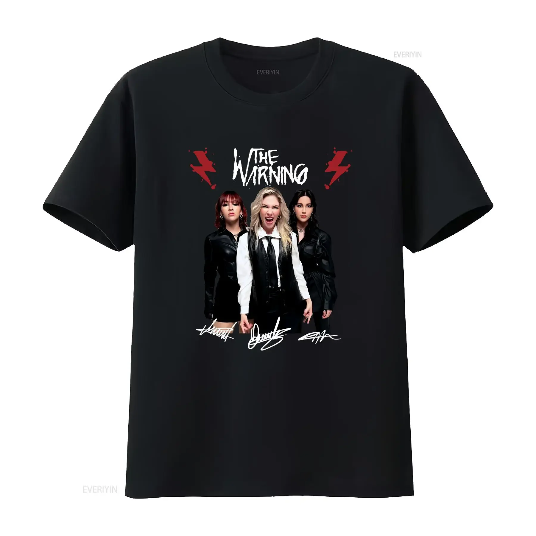 New Rare The Warning Band  Men S 5XL T Shirt vintage Washed Comfortable streetwear Top For Everyday Wear Soft Versatile