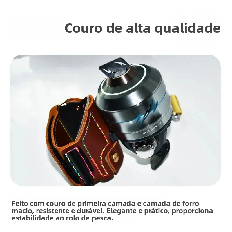 new-fishing-leather-arm-band-magic-stick-fish-label-dart-shooting-fishing-reel-accessory-unisex-outdoor-sports-traditional-toys