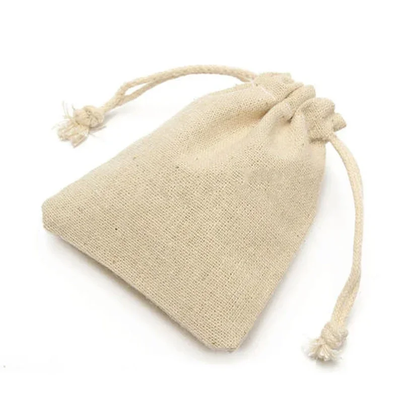 Пакет подарочный Jute Zack Конопляный шнурок, 50 шт., мешочек для хранения, упаковочный мешочек для свадьбы мешочек, Рождественская упаковка для украшений