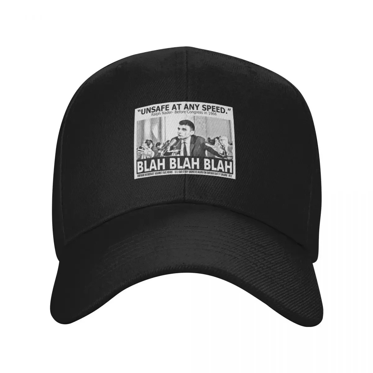 

UNSAFE MERCH- RALPH NADER Baseball Cap Designer Hat custom Hat Funny hats Caps Male Women's