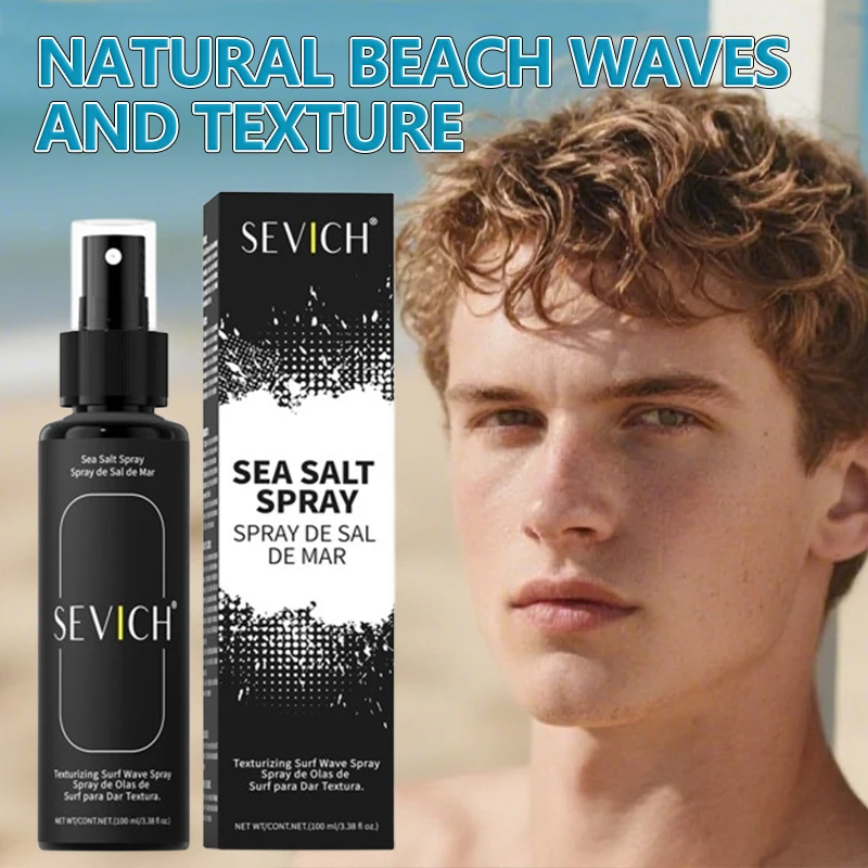 

Sea Salt Hair Styling Spray Hair Volumizing Spray Texturizing Styling for Hair Fluffy Improving Thicken Strong Hold Lazy Curl