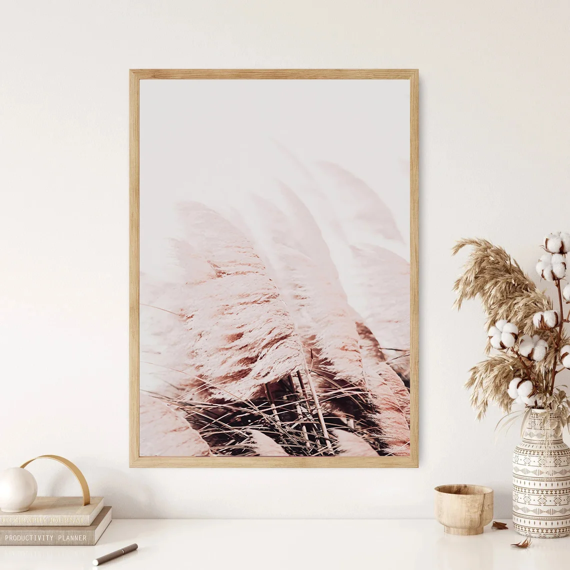 Classic Riverside Hills Yellow Dry Reeds Landscape Poster Canvas Art Painting Printing Home Room Wall Pictures Decor Gift