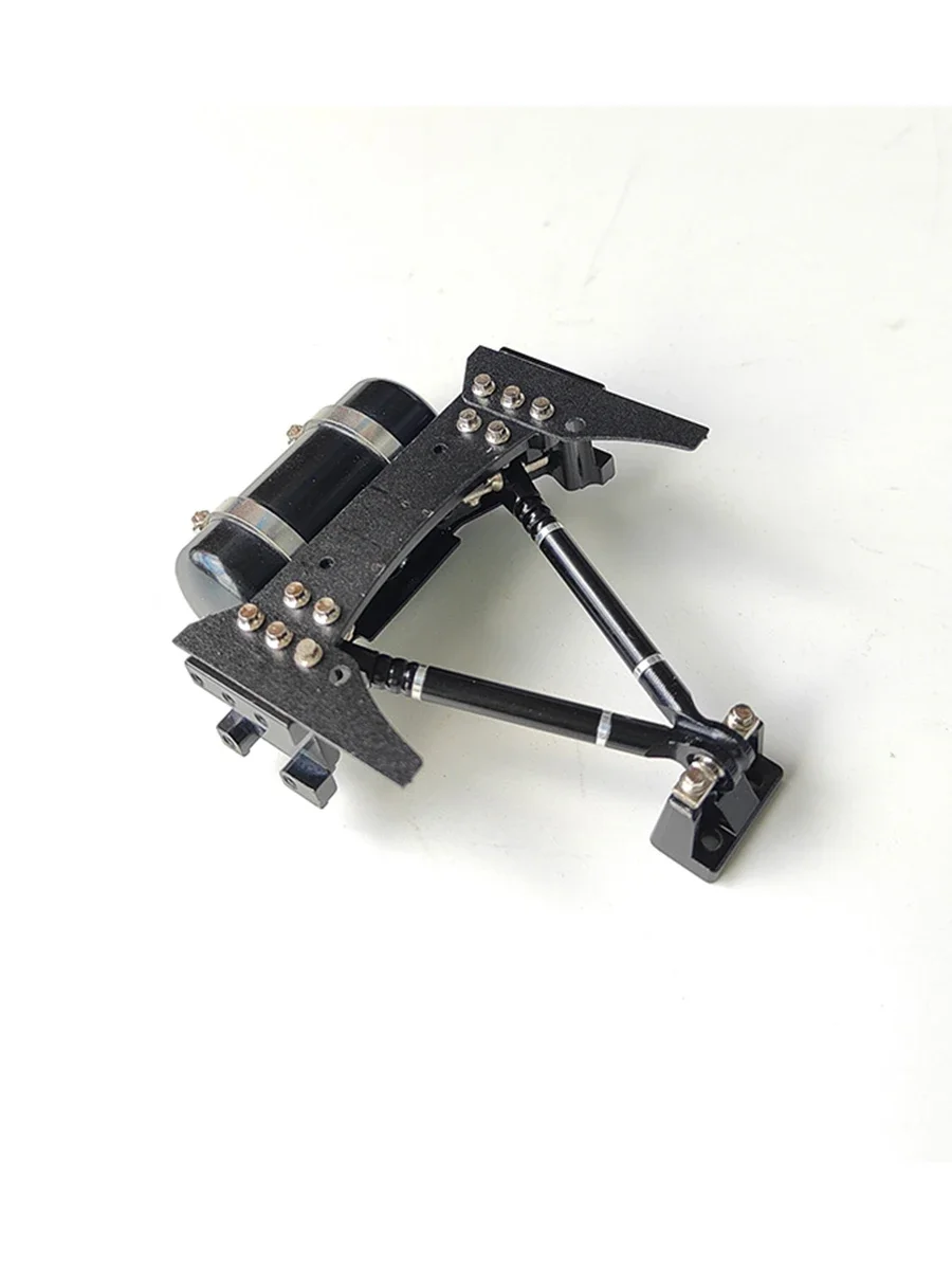 Metal Axle Center-mounted V Tie Rod Group Single-beam Gas Tank for 1/14 Tamiya RC Truck Scania Actros 3363 Volvo MAN Car Parts
