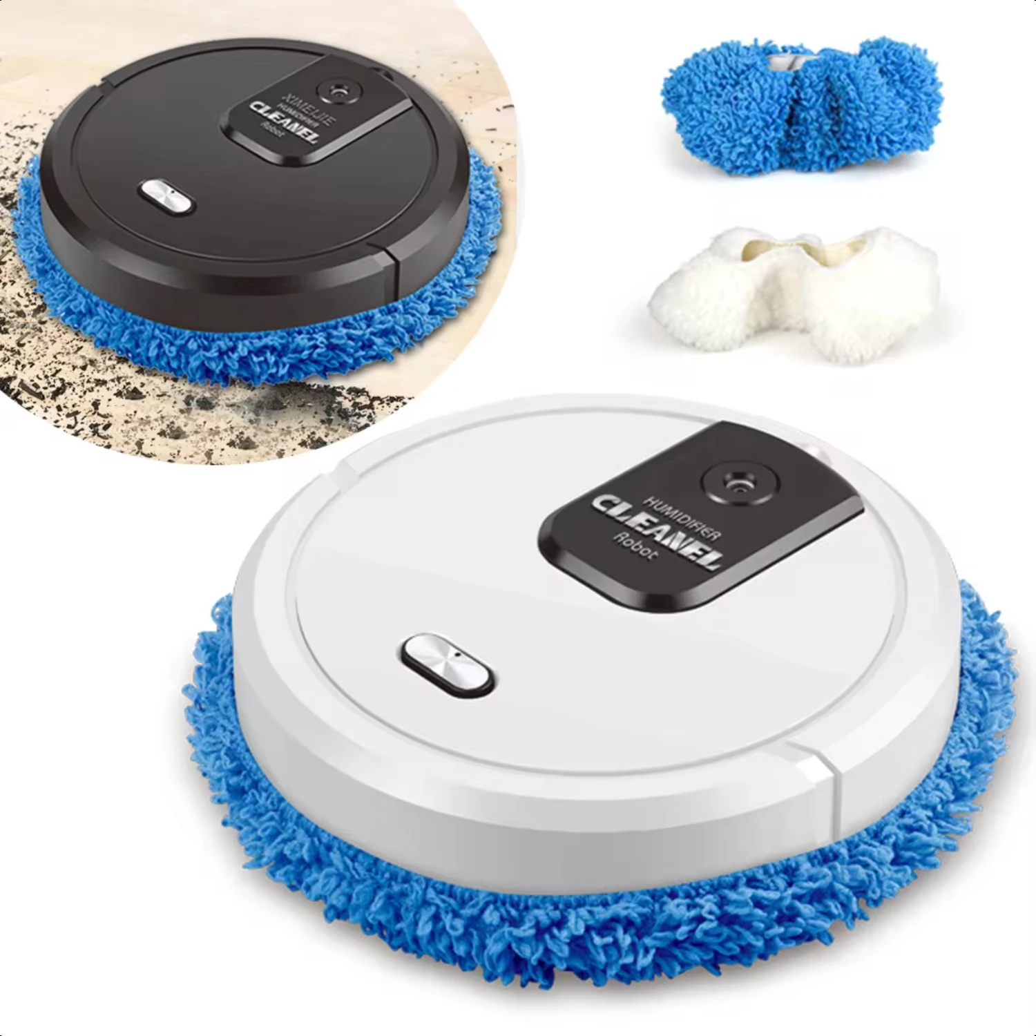 Robot pulitore per pavimenti Spazzatrice automatica USB Smart Dust 3 in 1