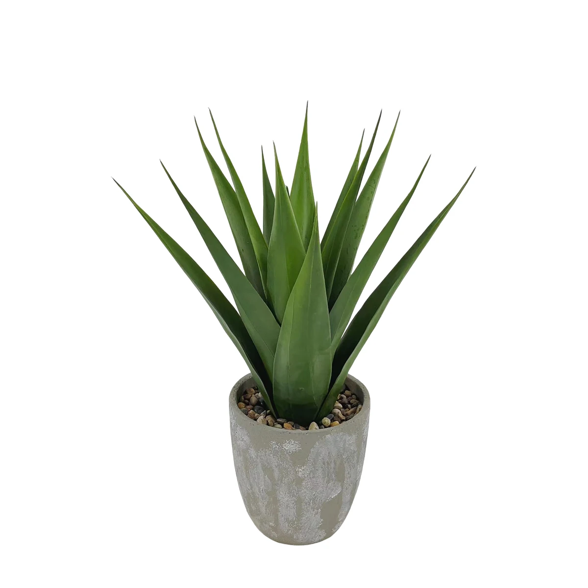 Artificial Plant Agave Potted Large Fake Plants With Cement Flowerpot Home Decoration Indoor Outdoor Living Room Office Decor