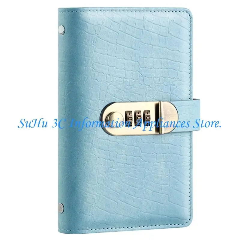 Private Note Notebook with Password Lock, Cash Pocket and Writing Pages