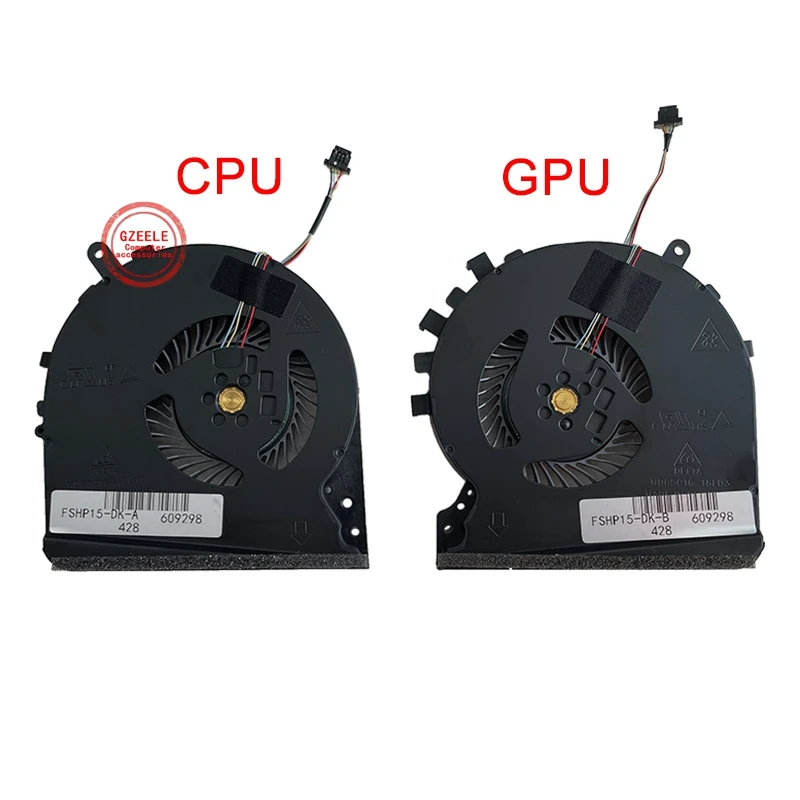 New Laptop CPU/GPU Cooling Fan for HP WASD 5 OMEN 15-DK TPN-C141 Delta ND85C16-18L02 ND85C16-18L03