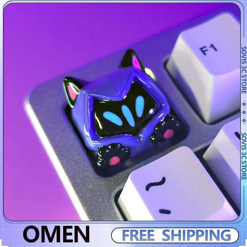 

Valorant милые колпачки для клавиш OMEN из смолы SA Profile Artisan колпачки для ключей DIY игровые механические колпачки для клавиатуры ручной работы на заказ подарки для мальчиков и девочек
