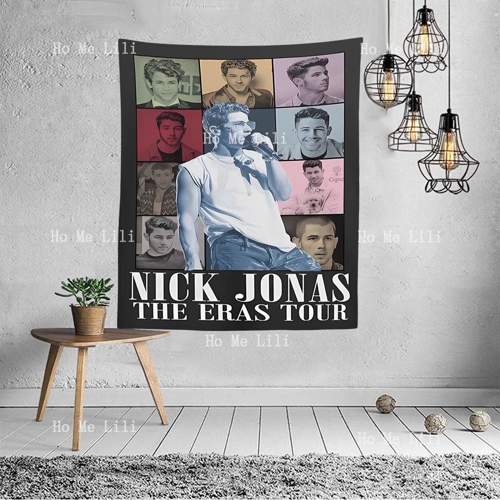 Nick Jonas Eras Tour Tapestry For Bedroom Aesthetic Nature Decoration