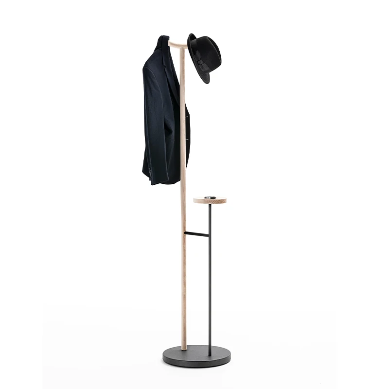 

Minimalist Clothing and Hat Hanger, Modern Designer, High end, Light Luxury, Floor to Floor Bedroom, Household Solid Wood Hanger