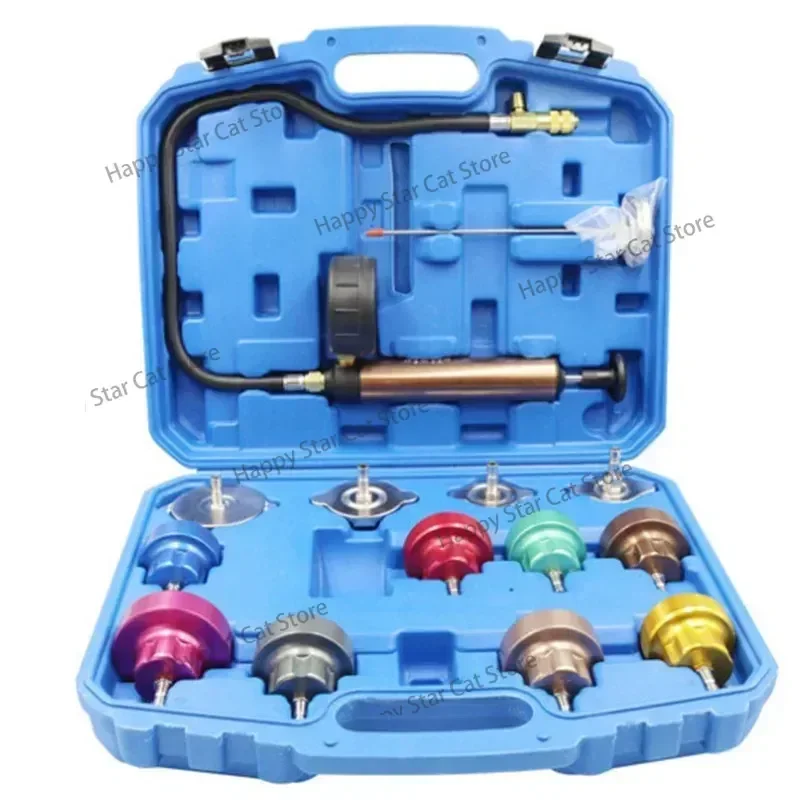 Universal Radiator Pressure Tester Set Vacuum Type Cooling System Test Water Tank Leak Detection Detector Tool