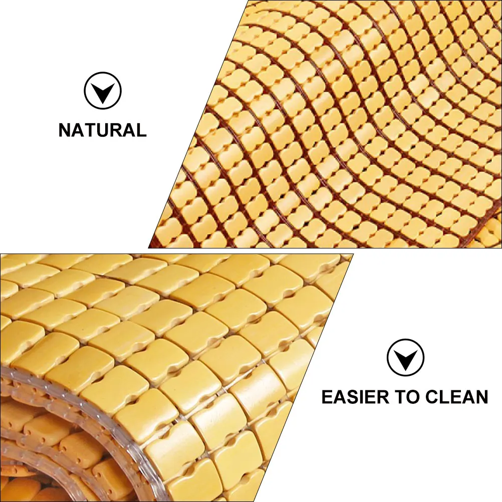

50Pcs Bamboo Sitting Mat Parts Cooling Seat Pads For Space Saving Storage Cushion Fittings