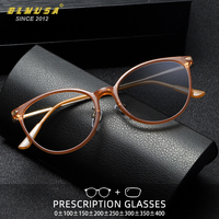 BLMUSA Ultralight Retro Round Women Glasses Frame Blue Light Filter Reading Glasses Myopia Photochromic Prescription Eyewear