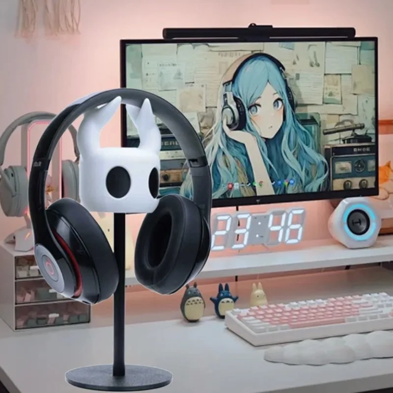 Game Peripheral Hollow Knight Head Mounted Headphone Stand Computer Desktop Storage Decoration Ornaments Bracket view 5