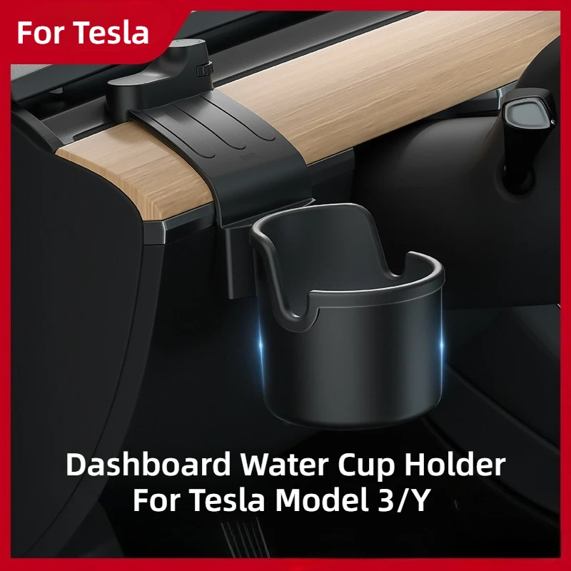 

For Tesla Model Y Juniper 19-26 Model 3 Highland 19-26 Instrument Panel Water Cup Holder Car Dashboard Tidying Phone Holder
