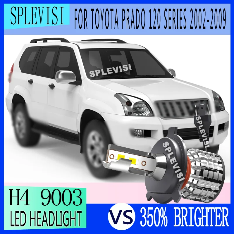 

for safer night journeys Warranty LED Car Headlight Bulbs For Toyota Prado 120 Series 2002 2003 2004 2005 2006 2007 2008 2009