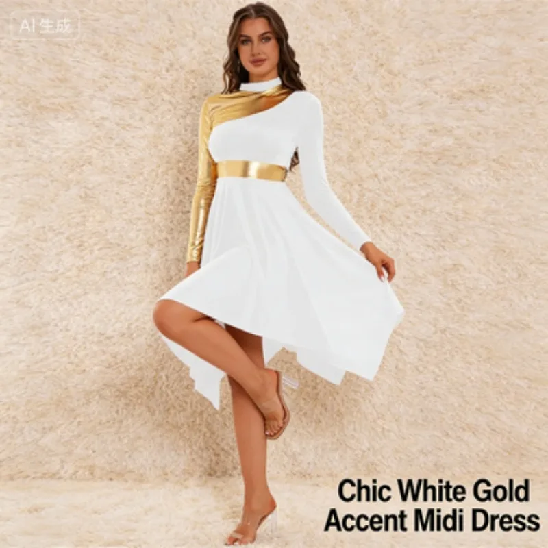 

Танцевальное платье с длинными рукавами, литургическая туника, одежда для выступлений в церковном стиле