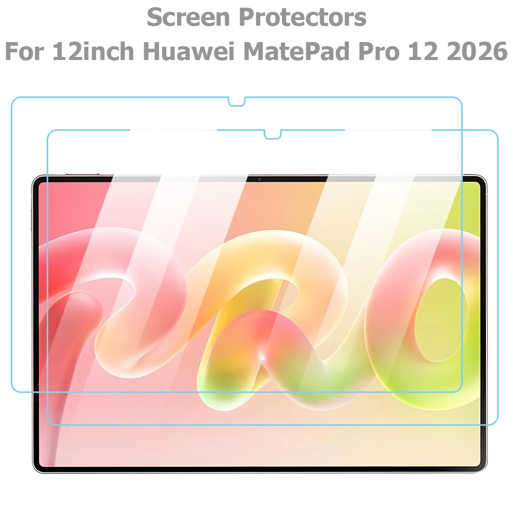 For Huawei MatePad Pro 12 2026 Released 2PCs/Pack Clear Screen Protector for MatePad Pro 12Inch  9H 2.5D HD Scratch-proof Glass