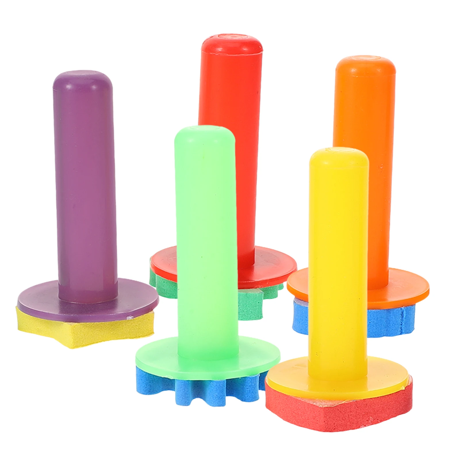 

5 Pcs Daubers Sponge Brush Sponges Diy Painting Stamper for Kids Letter Craft Drawing Toddler