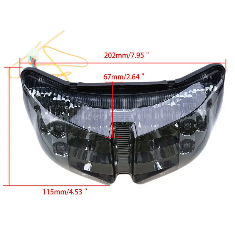 Motorcycle LED Integrated Rear Brake Taillights Modification Accessory Suitable For Yamaha FZ1 2006-2015 FZ8 2010-2015