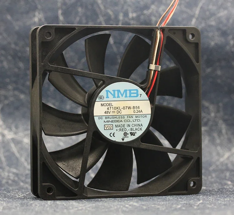 

Ltsf For NMB 4710KL-07W-B56 V02 DC 48V 0.24A 120x120x25mm 4-Wire Server Cooling Fan 12cm