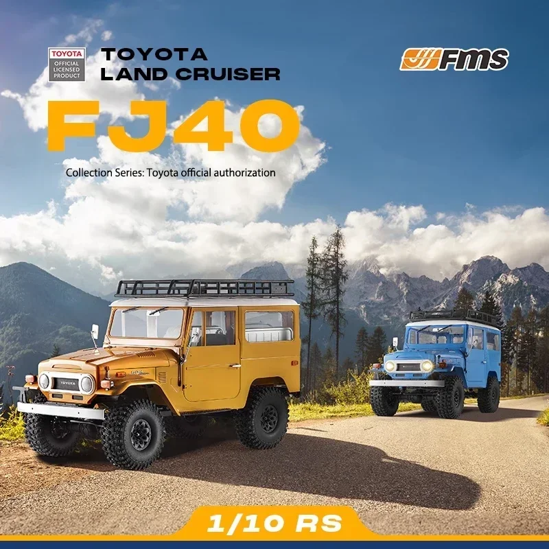 Fms Toyota Land Cruiser FJ40 RS 1/10 RC samochód 4WD symulacja zdalnego sterowania wspinaczka model pojazdu terenowego zabawka dla dorosłego chłopca