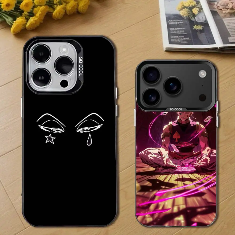 

Anime H-HisokaS Morow Phone Case For iPhone 17,16,15,14,13,12,11,Pro,Max,Plus,E,Air,Mini Black Tpu Cover