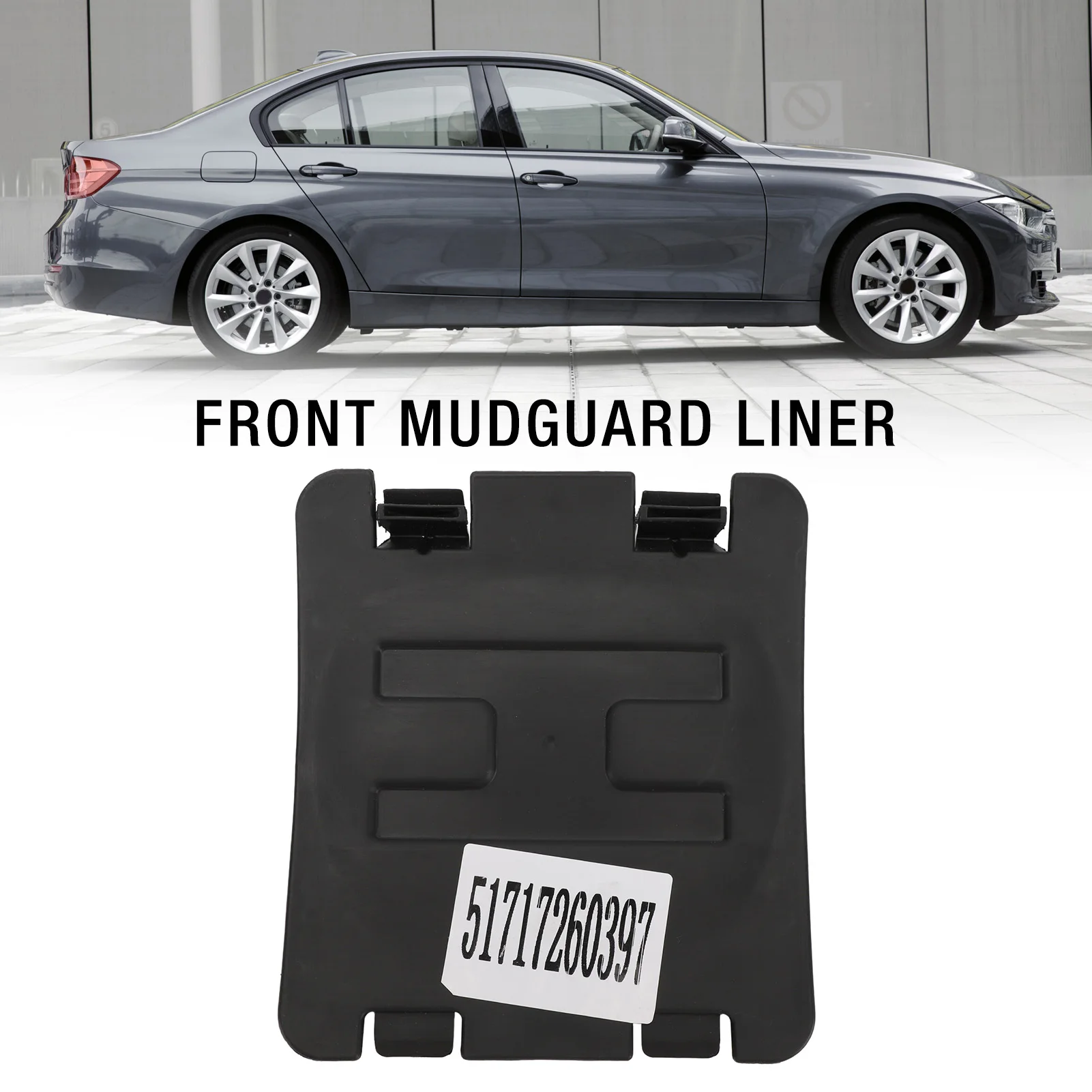 

51717260397 Front Left Wheel Arch Mudguard Liner Access Panel Cover for 1 2 3 4 Series F20 F21 F22 F23 F87 F30 F31 F32