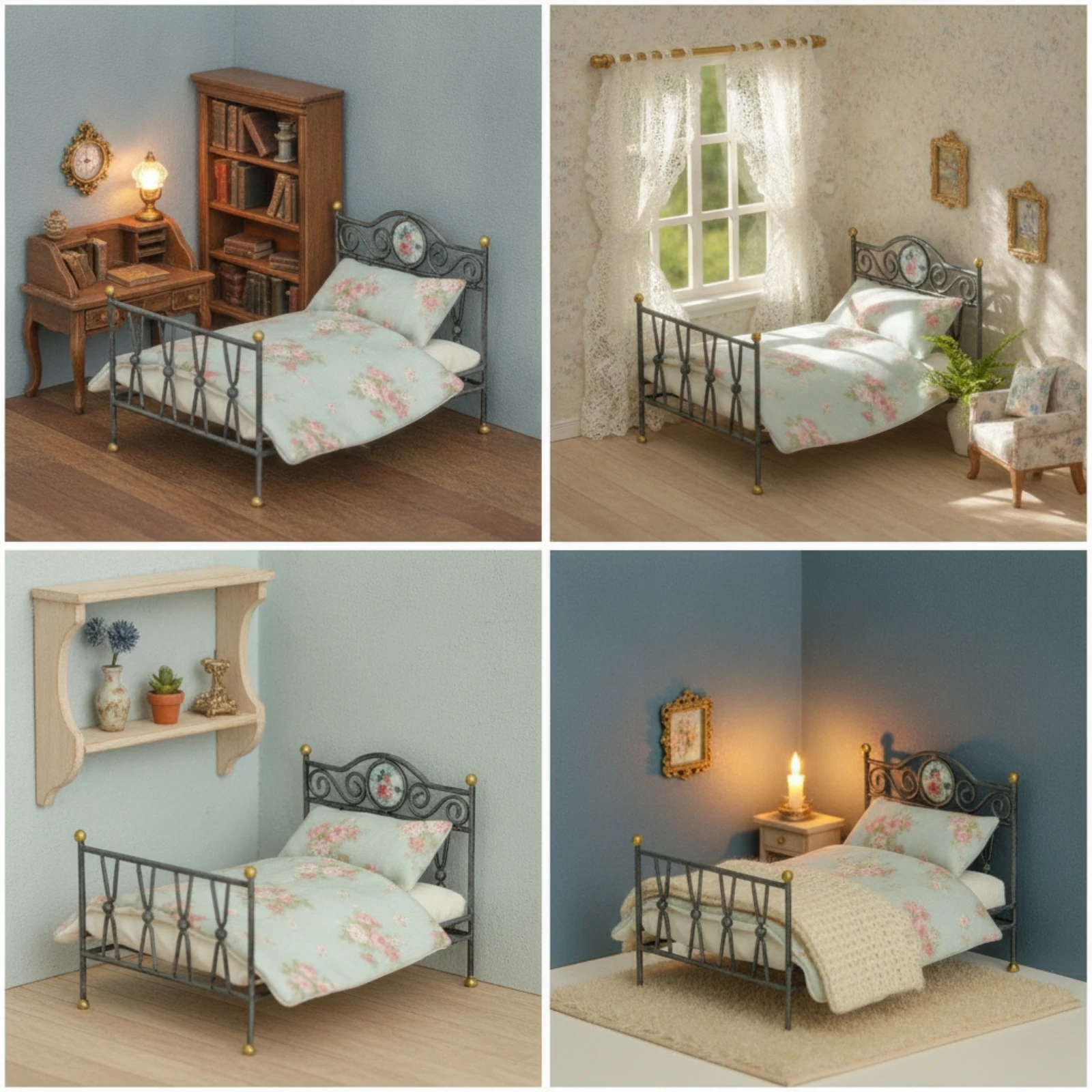 Lit miniature en métal orné av - Bedding avis et prix