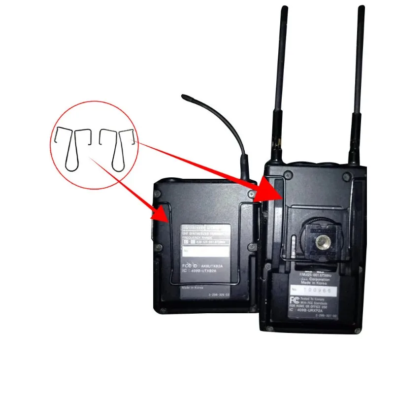 Replacement Belt Clips For Shure PG1 PGX1 SLX1 bodypack Transmitter