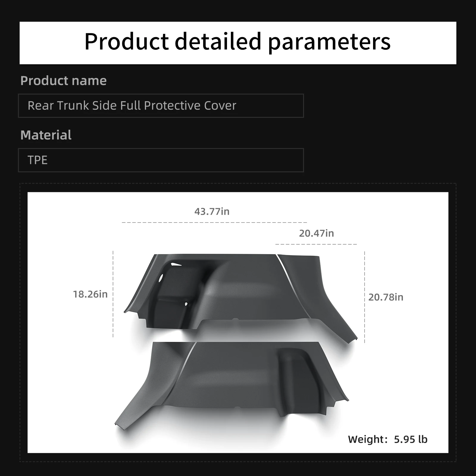LUCKEASY Linkslenker für Tesla Model Y Juniper 2025 2026 LHD Anti-Schmutz-Schutzpolster Mittelkonsole Seiten-Anti-Kick-Polster TPE – Detail 24