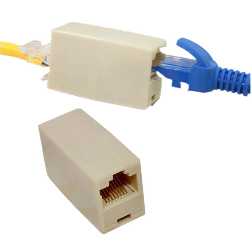 Wholesale 10PCS RJ45 Female to Female Network Ethernet Lan Cable Joiner Connector new