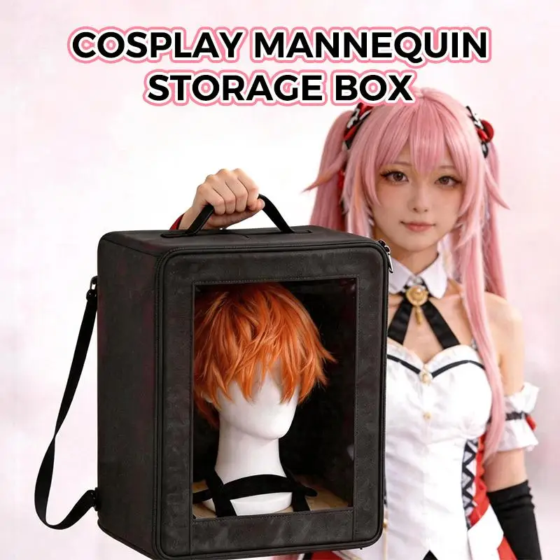 Hanging Wig Head Model Storage Box
