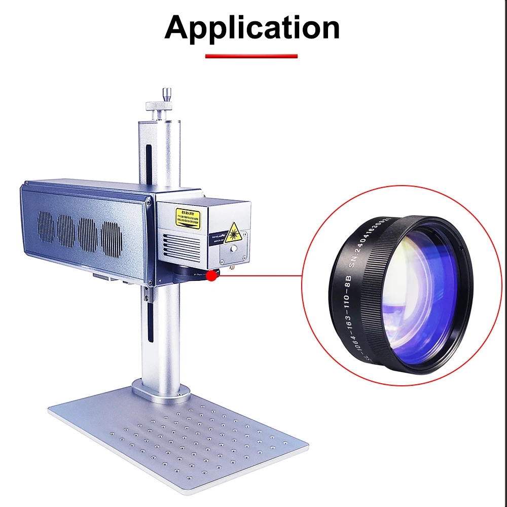 HUNST F-theta Scan Lens Thread M55 1064nm Galvo System dla 1064nm YAG światłowód laserowy maszyna do znakowania części