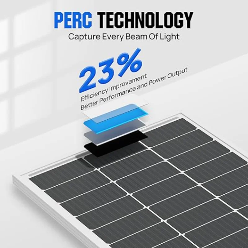 400W Solar Panels 4pcs 100 Watt 12 Volt Monocrystalline Solar Panel Module for Off Grid PV Power for Home