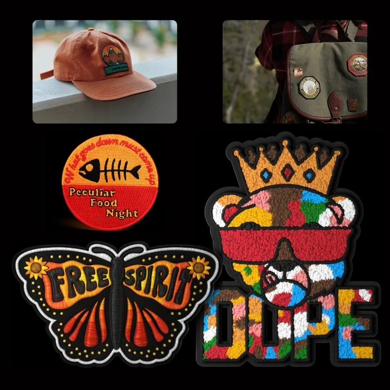 Parches bordados personalizados para ropa, pedido mínimo, 10 Uds., logotipo personalizado, hierro en costura, gorras de marca escolar, manualidades