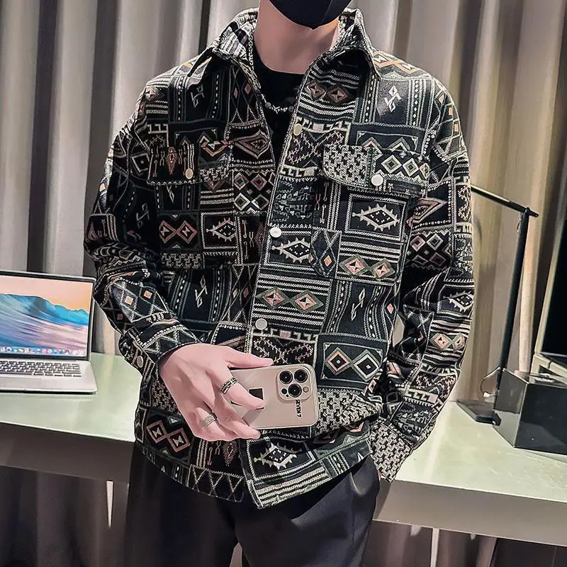 

Осенние приталенные джинсовые куртки для мужчин, новинка в быстрой доставке, винтажная мода, модное тканевое дизайнерское роскошное ковбойское пальто для мужчин