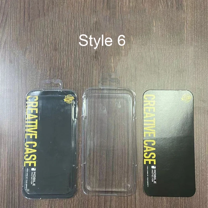 Mobile Phone Case Packaging Box Universal Blister Box PET Transparent PVC Box Kraft Paper Box With Hole Clear Window