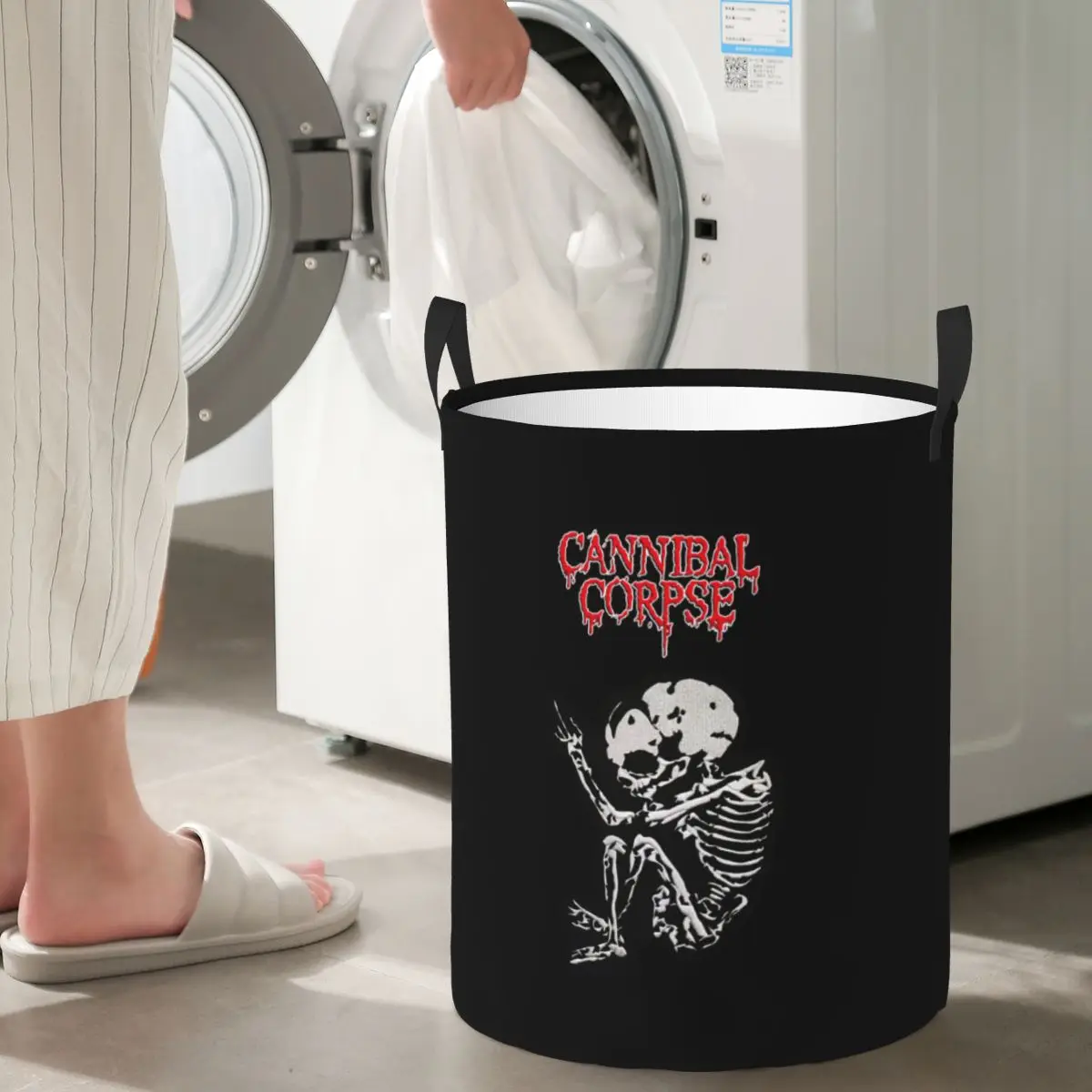 

Складная корзина для белья Cannibal Corpse Heavy Metal Band Horror, корзина для грязной одежды и игрушек, большая водонепроницаемая сумка