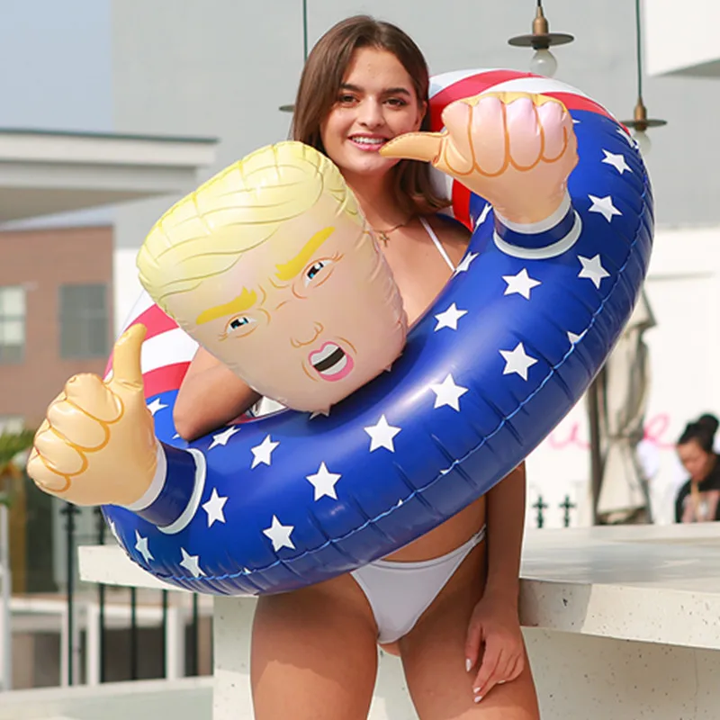 1Pc, 100cm/39.3inch Thickened Upgraded Trump Creative Swimming Floating Inflatable toy, Outdoor, Pool Beach, Gifts，14+