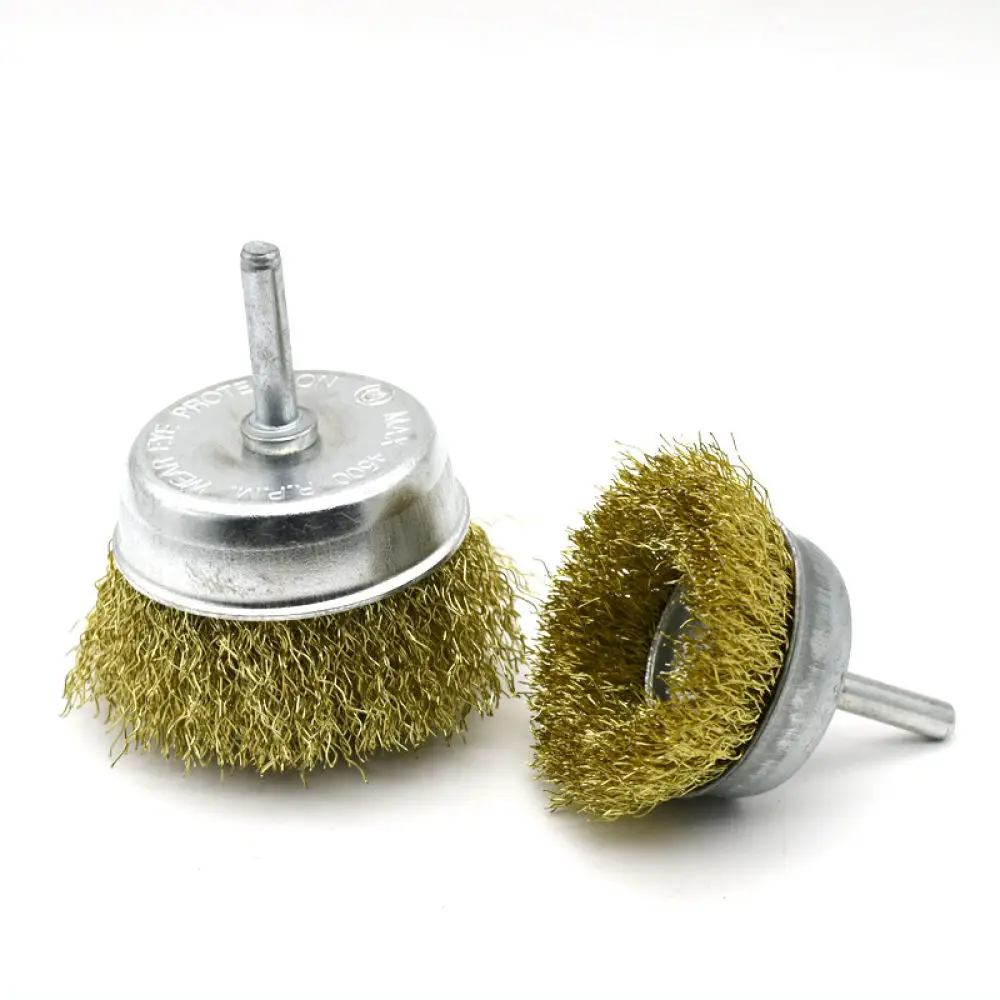 Power Drill Wire Brush Set Metal Cleaning Rust Removal Buffing Wheel Tool Kit For Industrial Surface Finishing Work
